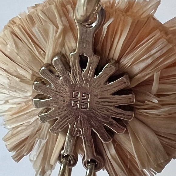 Givenchy Authentic Gold-Tone White Pearl Leverback Chain Dangle Earrings - Picture 5 of 8